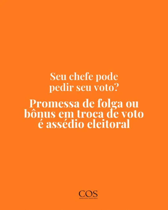 Churrasco, bônus ou folga se o candidato do patrão ganhar. Parece inofensivo, mas não é. No Podcast COS, Arthur conversa com Júnior…