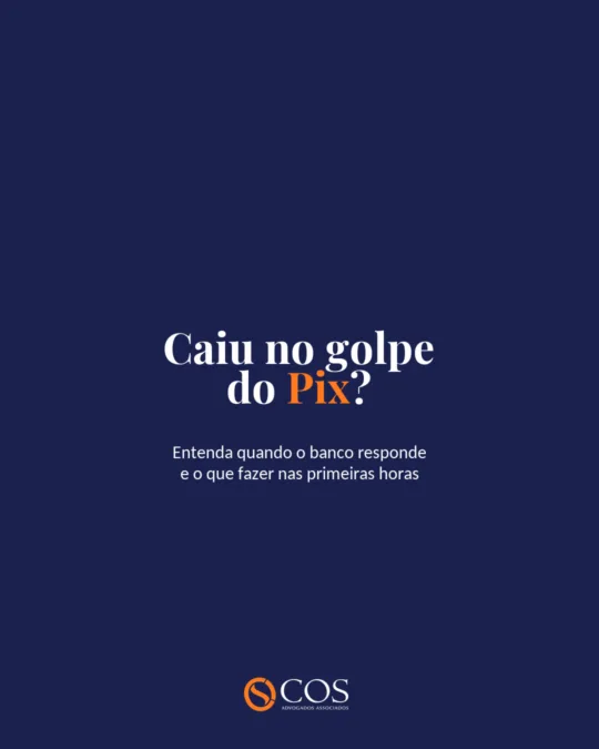 Caiu no golpe do Pix. E agora, o banco tem que devolver o dinheiro? No Podcast COS, Arthur conversa com a advogada…
